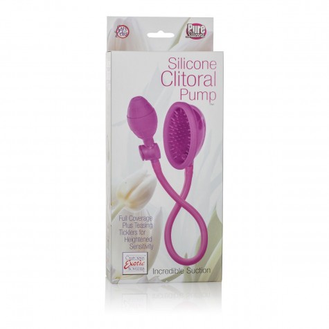 Розовая помпа для клитора Silicone Clitoral Pump